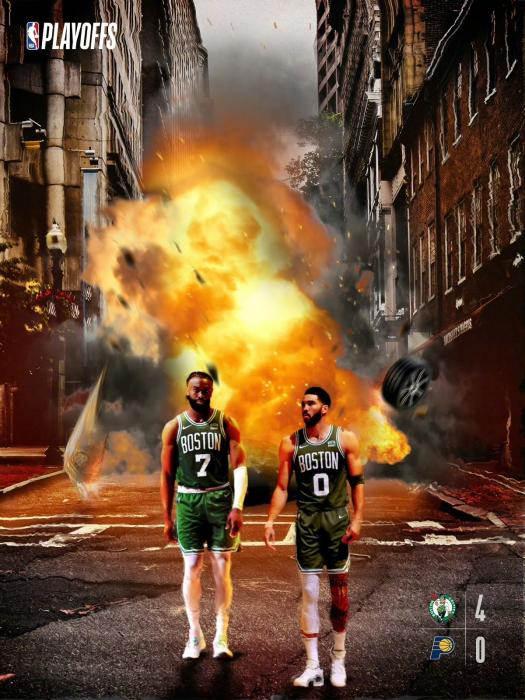 凯尔特人横扫步行者晋级总决赛 杰伦-布朗荣膺东